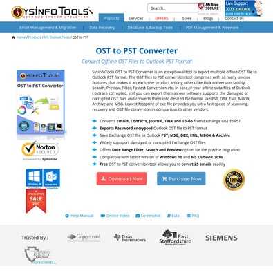 SysInfo OST to PST Converter  Review