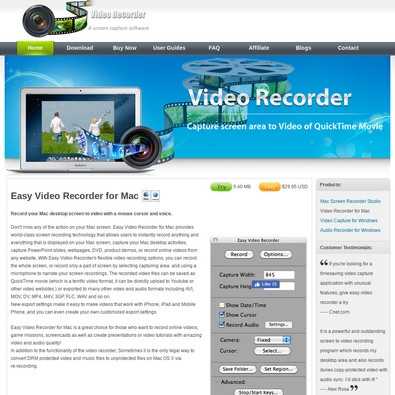 Easy Video Recorder for Mac Review