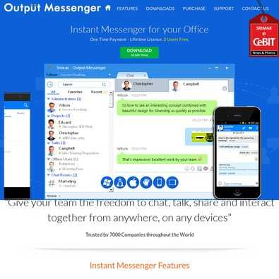 Output messenger - Internal communication software Review