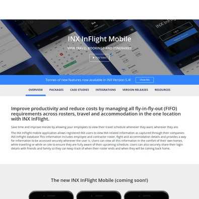 INX InFlight Mobile Review