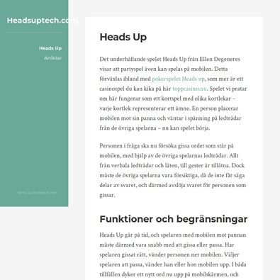 HeadsUp Review