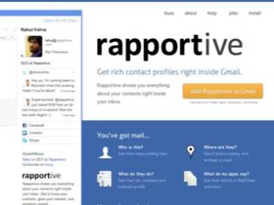 Rapportive: Gmail add-on Review