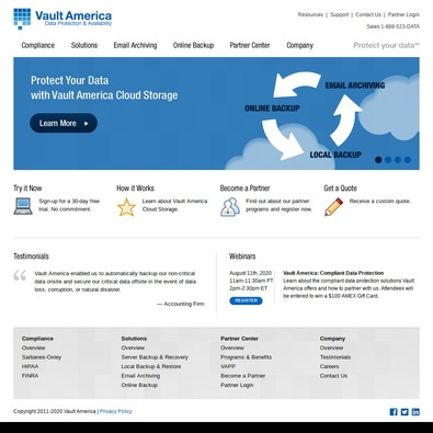 Vault America Cloud Backup & Recovery Review